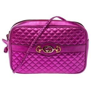 Gucci Fuchsia pink metallic bag